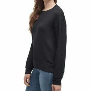 Splendid Long Sleeve Women's Size Large Pullover Knit Top Black